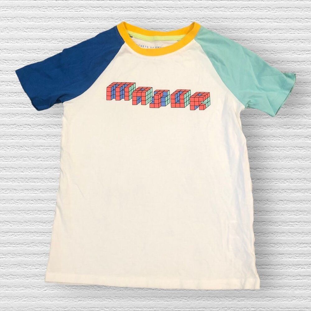 Rockets Of Awesome 7 “Major Vibes” Color Block Tee Shirt